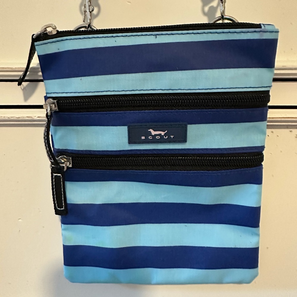 Scout Blue Striped cross body bag